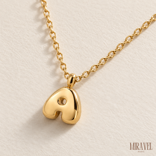 BUBBLE LETTER NECKLACE
