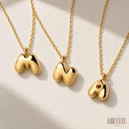 BUBBLE LETTER NECKLACE