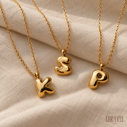 BUBBLE LETTER NECKLACE