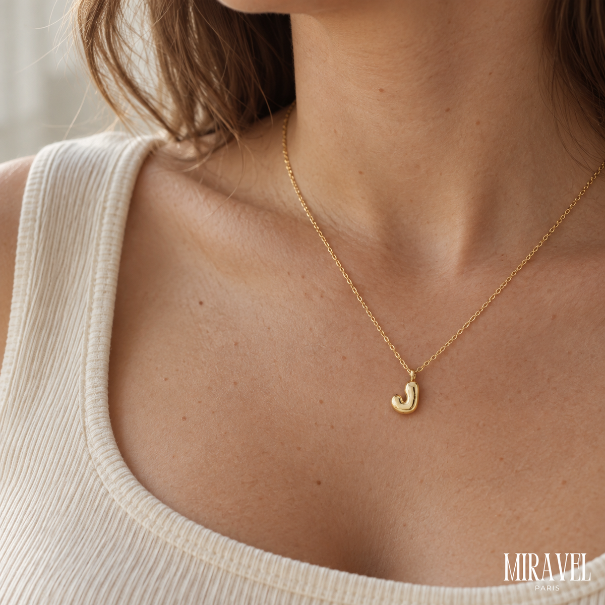 BUBBLE LETTER NECKLACE