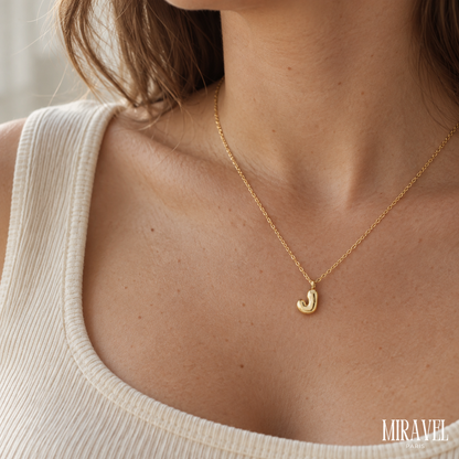 BUBBLE LETTER NECKLACE