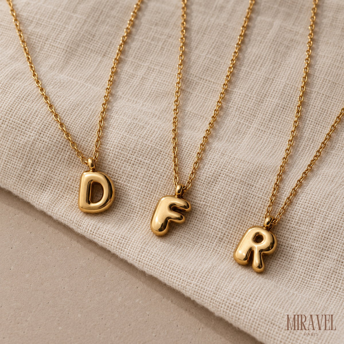 BUBBLE LETTER NECKLACE