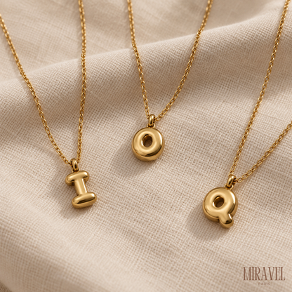 BUBBLE LETTER NECKLACE