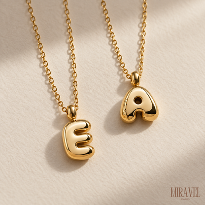 BUBBLE LETTER NECKLACE