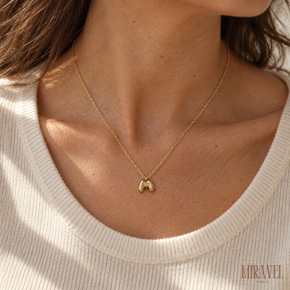 BUBBLE LETTER NECKLACE