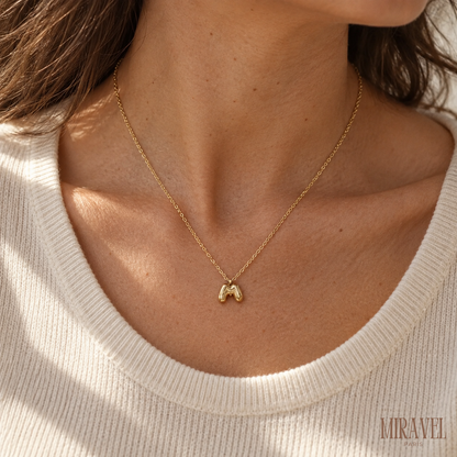 BUBBLE LETTER NECKLACE