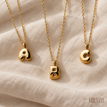 BUBBLE LETTER NECKLACE