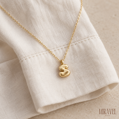 BUBBLE LETTER NECKLACE